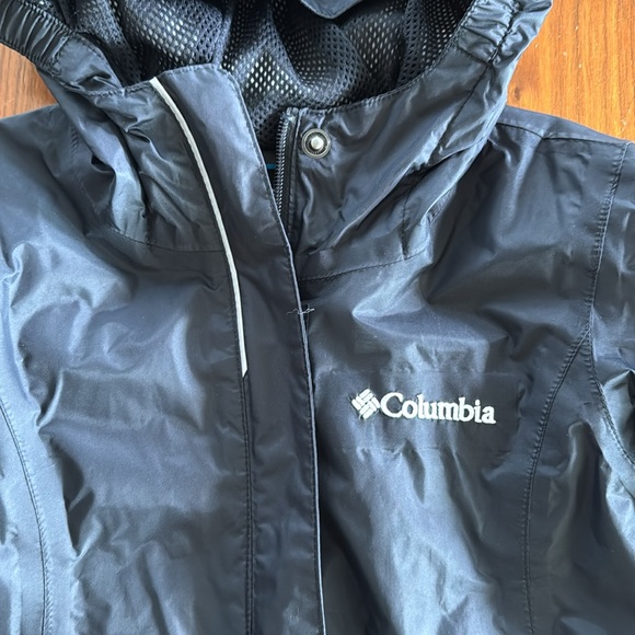 Columbia Girls’ Arcadia Rain Jacket black size XS 6/6X New Without Tags - Picture 2 of 8